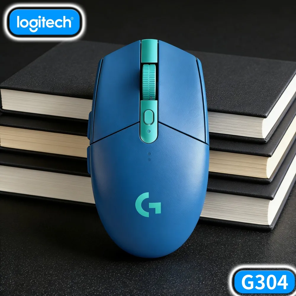 Logitech G304 LIGHTSPEED Wireless Gaming Mouse Built‑In Receiver Storage Compartment Prevent Loss Of Small Nano