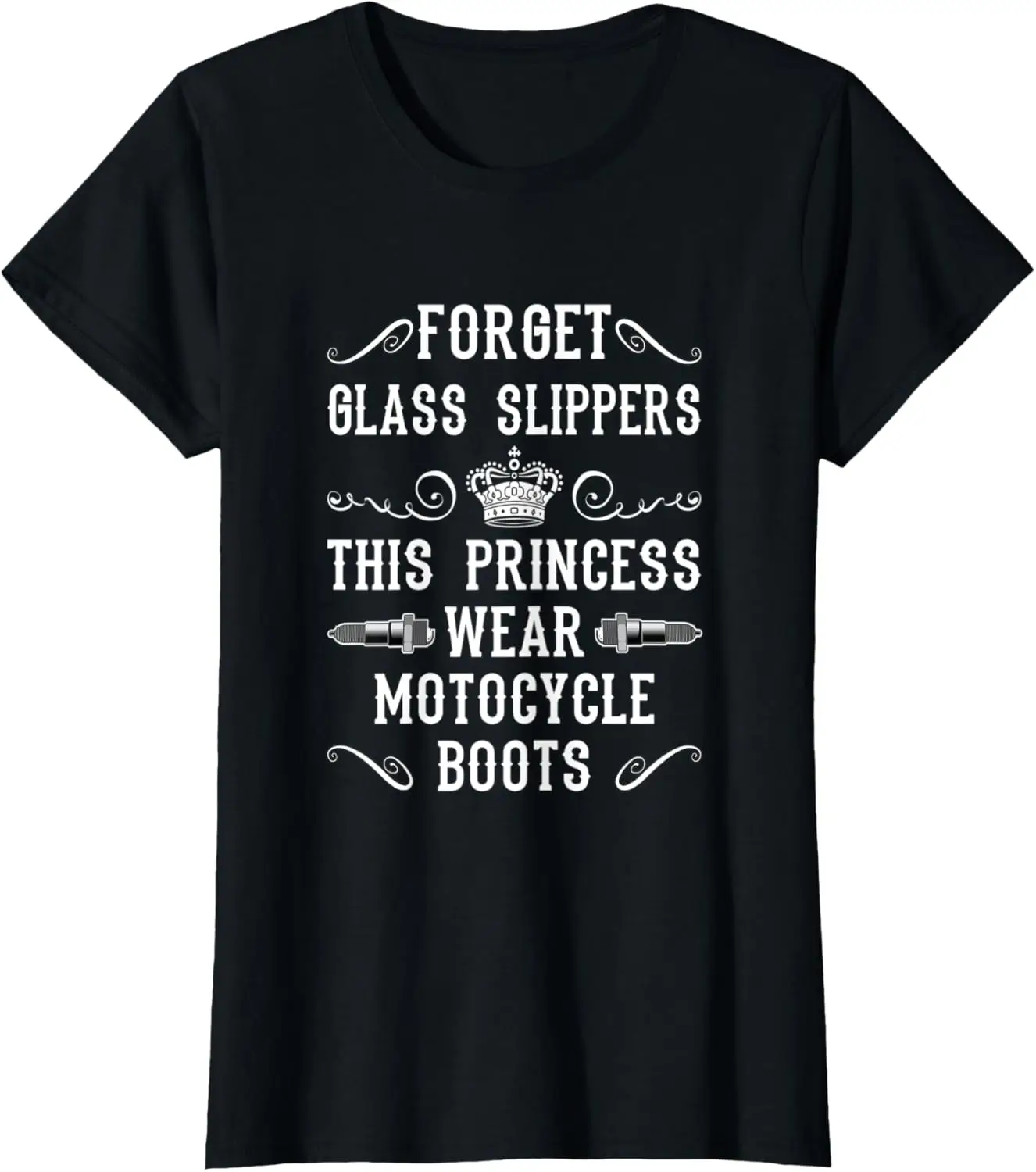

Womens Cool Biker Motorcyclist Motorcycle Boots T-Shirt Motorcycle