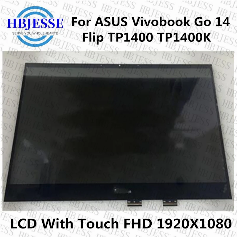 

For ASUS Vivobook Go 14 Flip TP1401K TP1400 TP1400KA TP1400K Laptop Panel Matrix 140 inch Lcd Touch Full Assembly Replacement