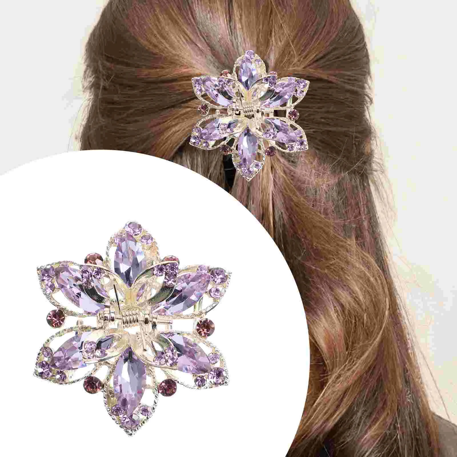 

Rhinestone Claw Clips Medium Size Hair Claw Clip for Party Wedding Everyday Use Premium Quality Strong