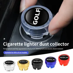 Car Cigarette Lighter Dust Collector Cap Decoration Socket Plug For Volkswagen GOLF 4 5 6 7 MK4 MK5 MK6 MK7 MK1 mk2 2016 2017