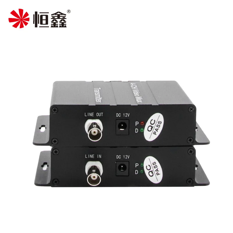 Analog 4 Channels Video Multiplexer Surveillance Camera 4CH Signal Superimposer 1 Cable Transmits Multiple MUX For CCTV