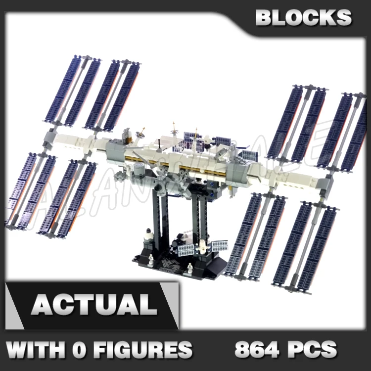 

864pcs Ideas Space International Space Station ISS Shuttle Cargo Spacecrafts 50005 Building Block toys Compatible with Model