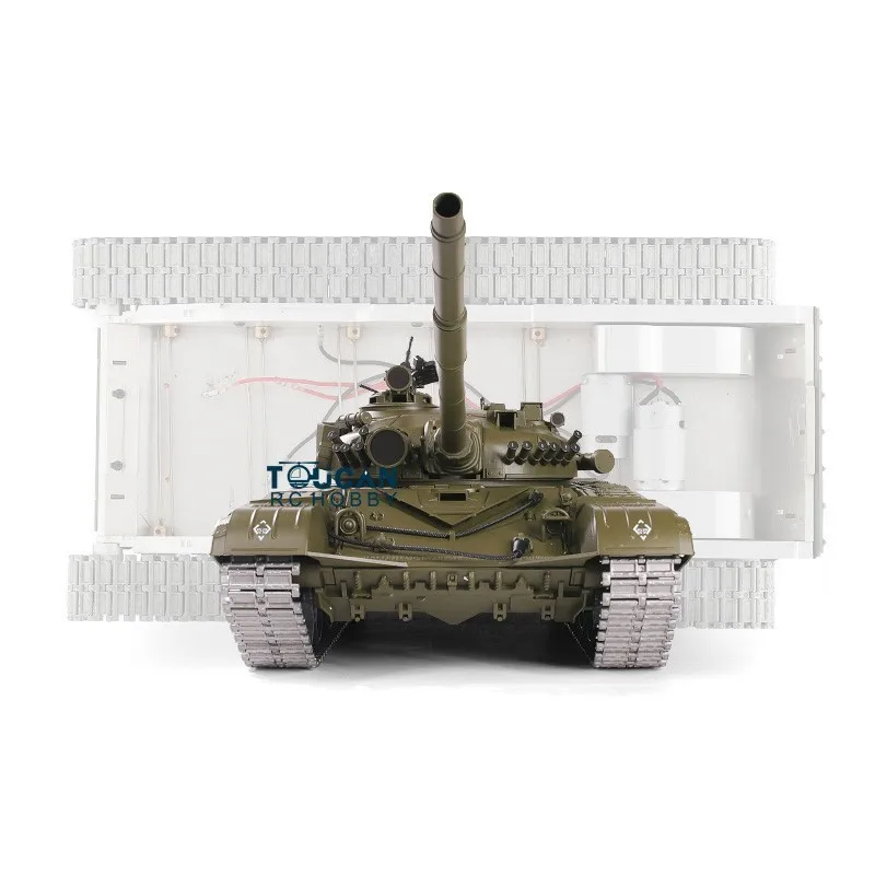 HENG LONG 1/16 الاتحاد السوفياتي T72 TK-7.1 دبابة مع جهاز للتحكم عن بُعد 3939 مع عجلة مسارات الهيكل المعدني 360 °   برج BB علبة التروس بالأشعة تحت الحمراء RC بانزر