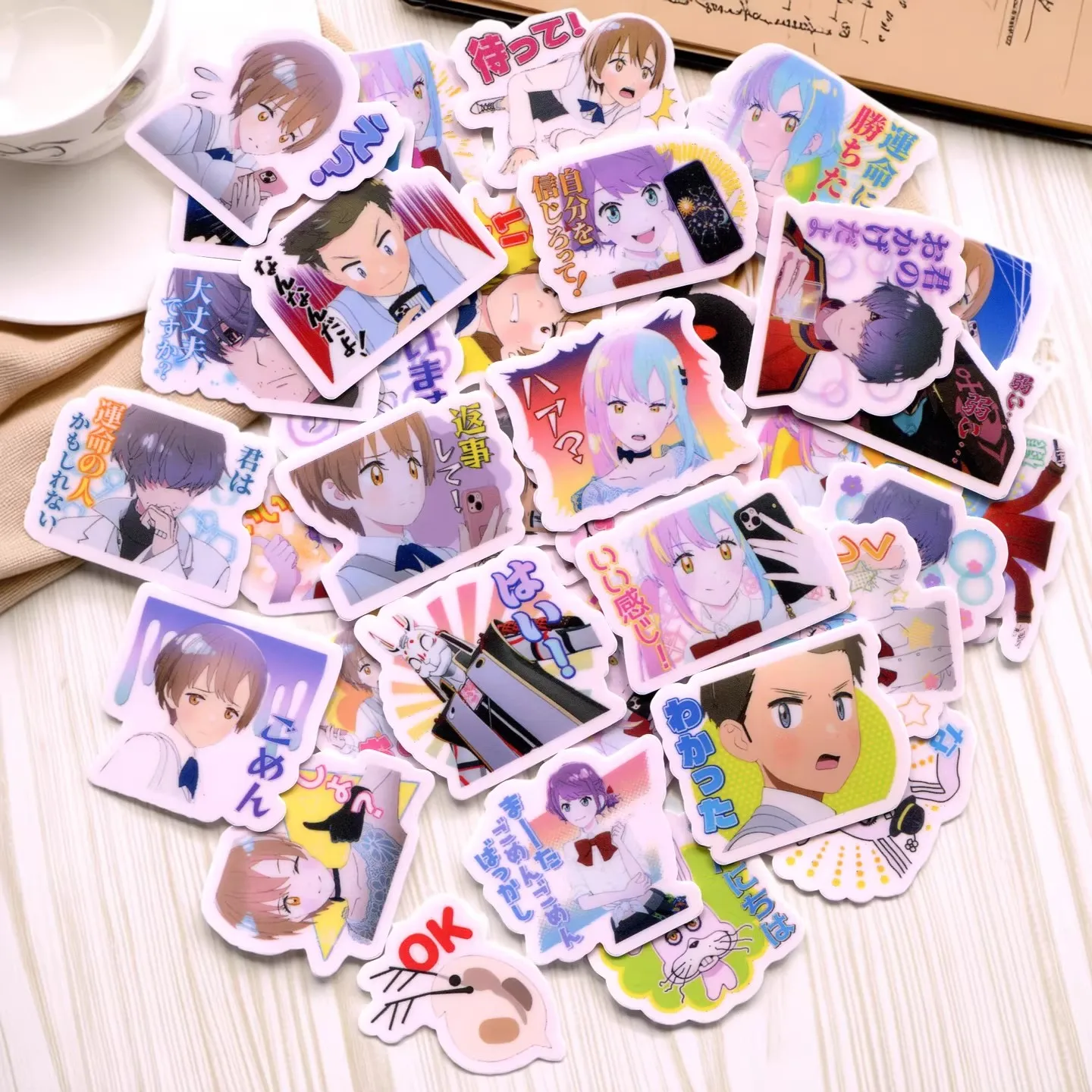 40pcs Labyrinth anime cup laptop book diy sticker