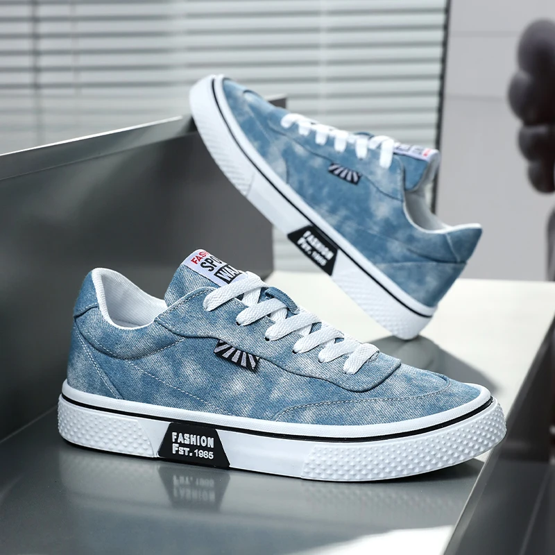 

Men's Casual Shoes Outdoor Canvas Shoes Fashion Denim Fabr Comfortable Clunky Sneaker Sports Breathable Sneakers Running Shoes