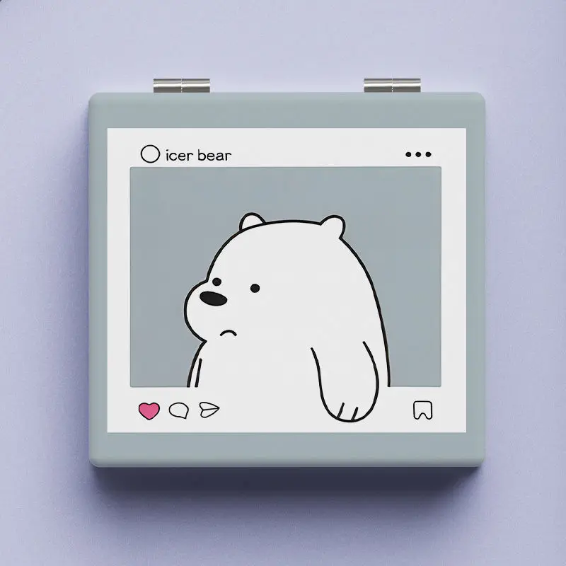 Портативное зеркало для макияжа Snoopy Student, мини-ручное расширенное портативное высокоточное двустороннее зеркало, детский подарок