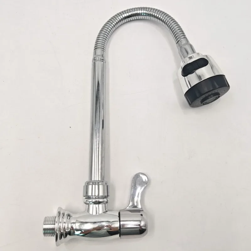 ZEXEF صنبور مفصلي بالوعة المطبخ صنبور حوض خلاط المنزلية الحائط خرطوم الحمام قطب الحديثة ثقب مرن ملحق #5