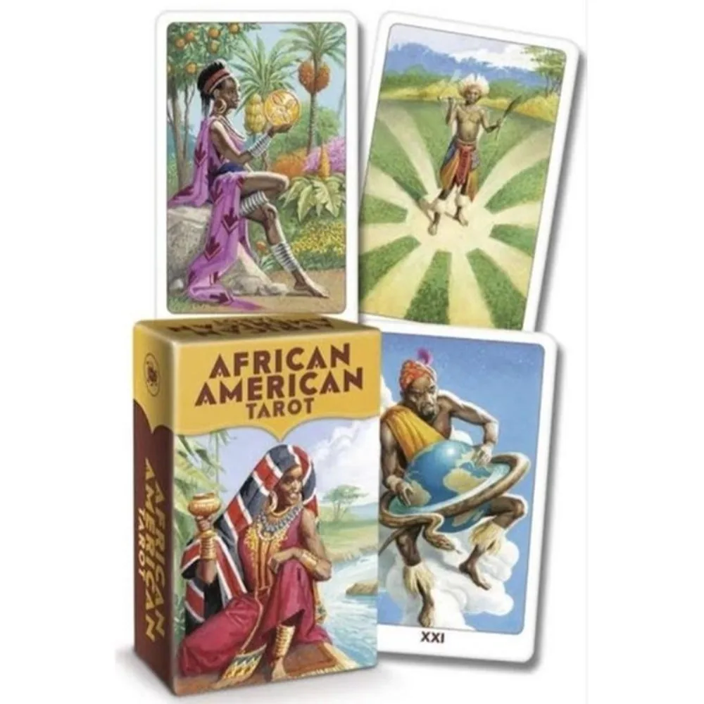 African American Tarot Deck 78 Cards Fascinated By African Culture about African Myth and Legend Game Deck Oracle Tarot