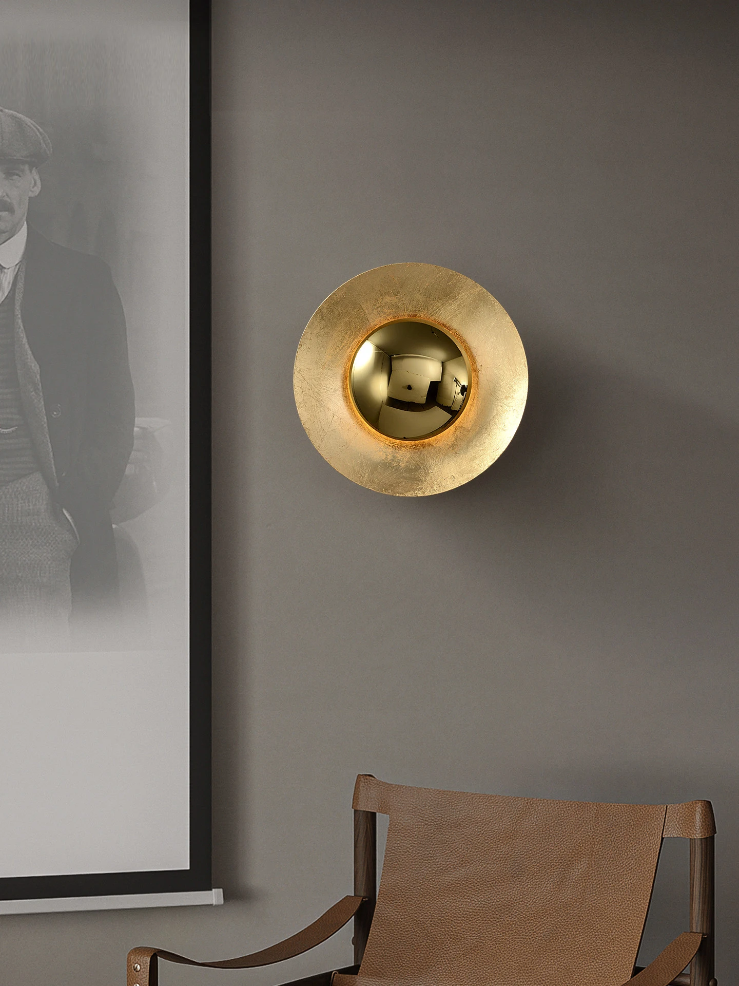 entryway background wall light creative corridor hallway light light luxury retro art sense staircase hotel bedroom bedside lamp