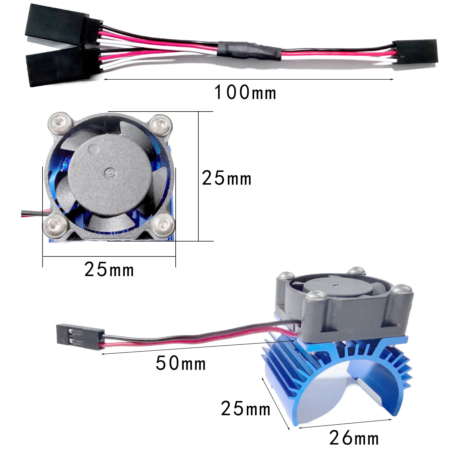 380 390 Motor Radiator for Hyper GO MJX SCY WLtoys HSP Tamiya RC Car Upgrade OP Accessories Parts