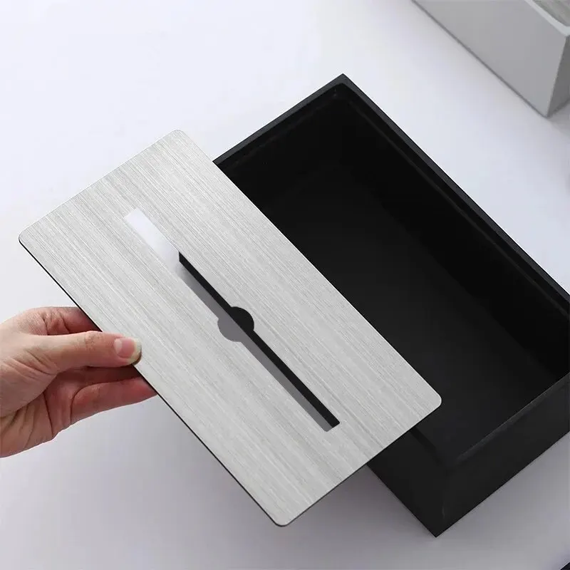 Light Luxury Resin Tissue Boxs Living Room Bedroom Desktop Holder Bathroom Draw Paper Storage Box Household Accessories