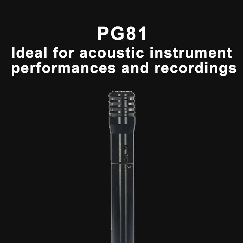 PG81 PG 81 Grade A Quality Instrument Cardioid Dynamic Vocal Condenser Microphone Mic  Acoustic Strings