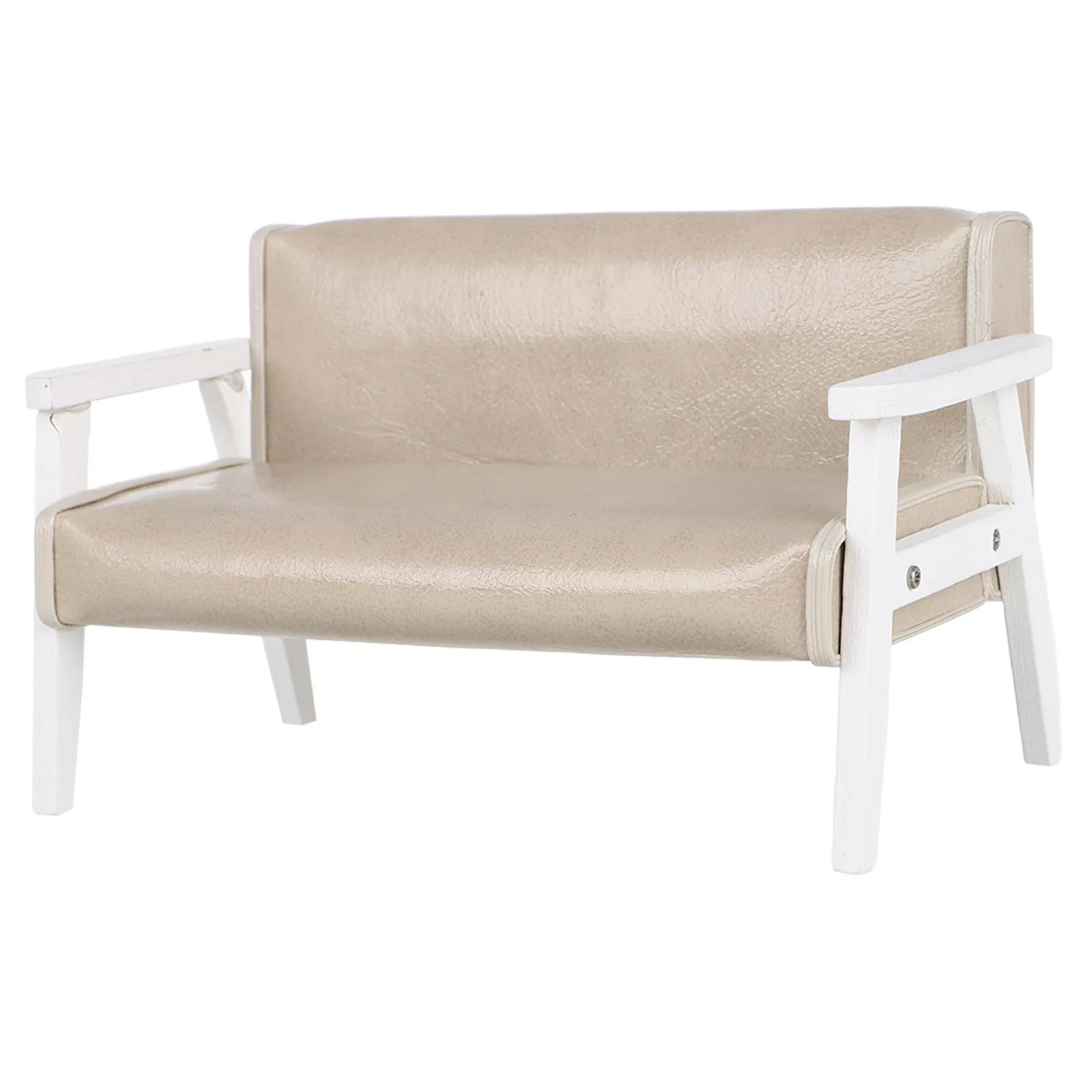 

Miniature Sofa Chair Compact Realistic Mini Couch for DIY Dollhouse Living Room Miniature Furniture Accessories