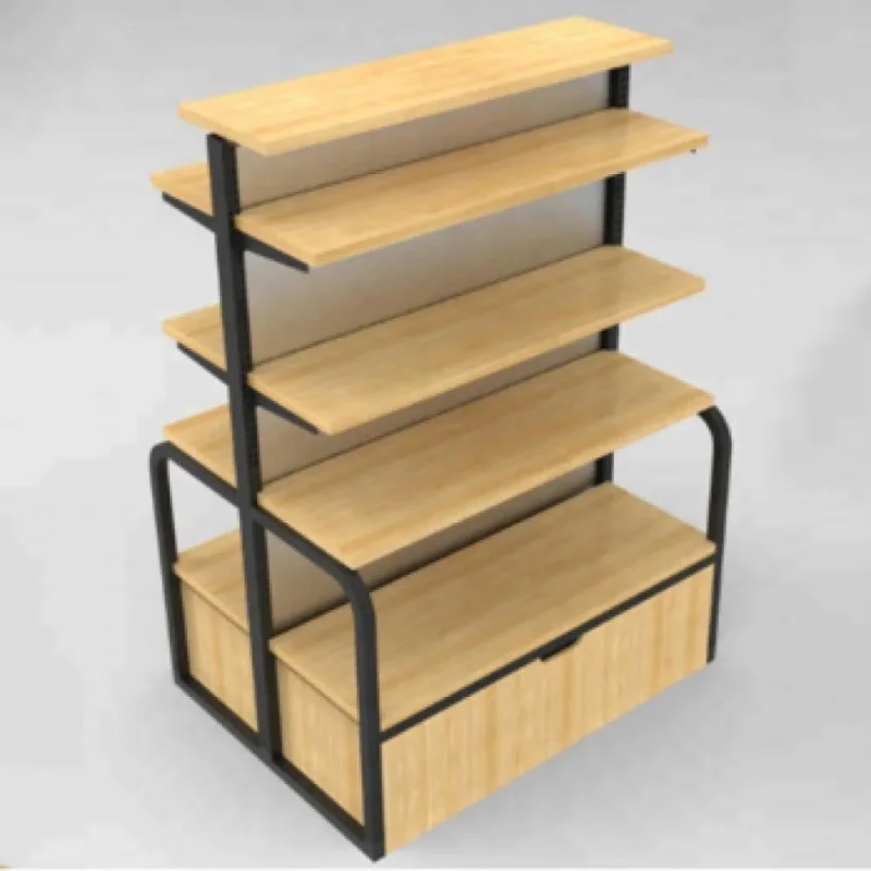 custom.Wood Miniso Display Table