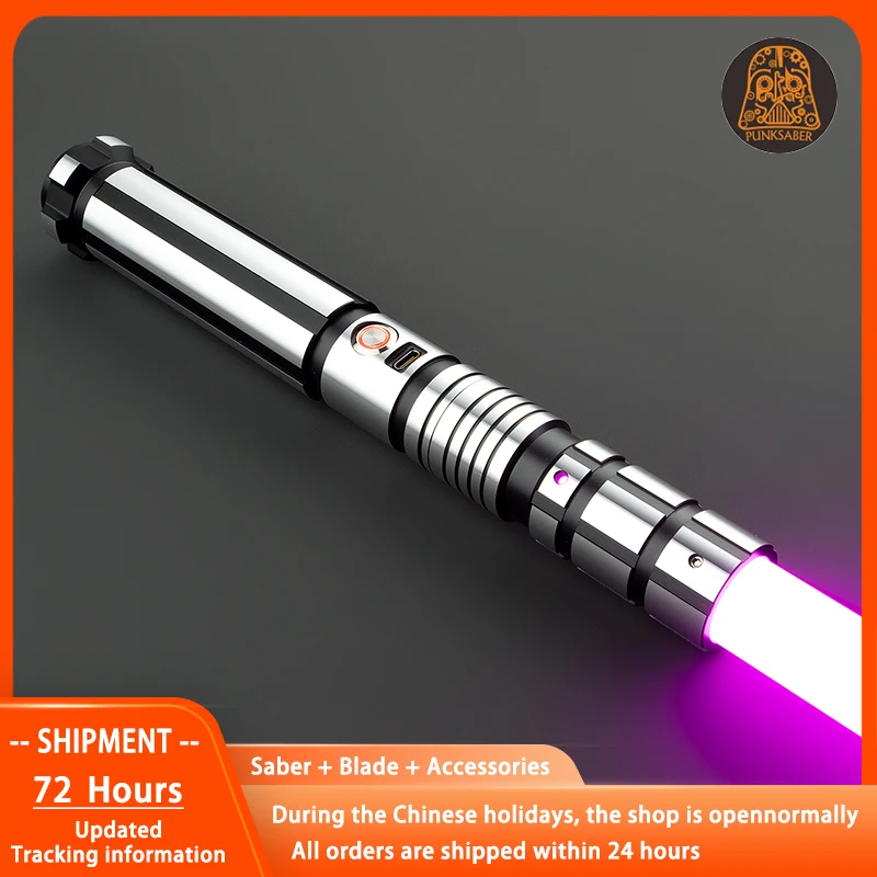 PunkSaber Lightsaber Neopixel Jedi Laser Sword Heavy Dueling Sensitive Smooth Infinite Changing Hitting Sound Light Saber Toys