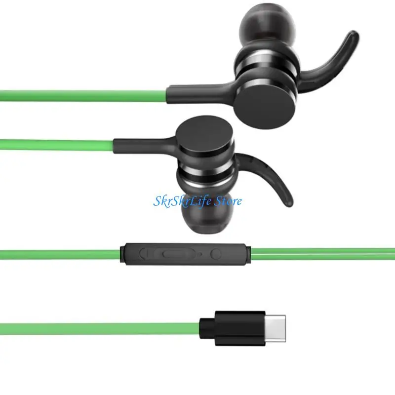 E65E Gaming Headsets With Microphone 3.5Mm And Type C Earphone For PC Laptop Phone