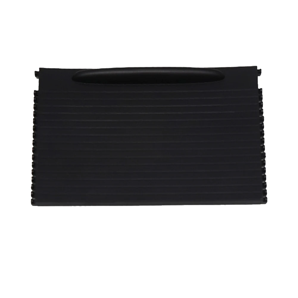 Replacement Interior Cup Holder Panel 7L5862531 for Porsche For Cayenne 2003 2010 Black Plastic Rolling Slider