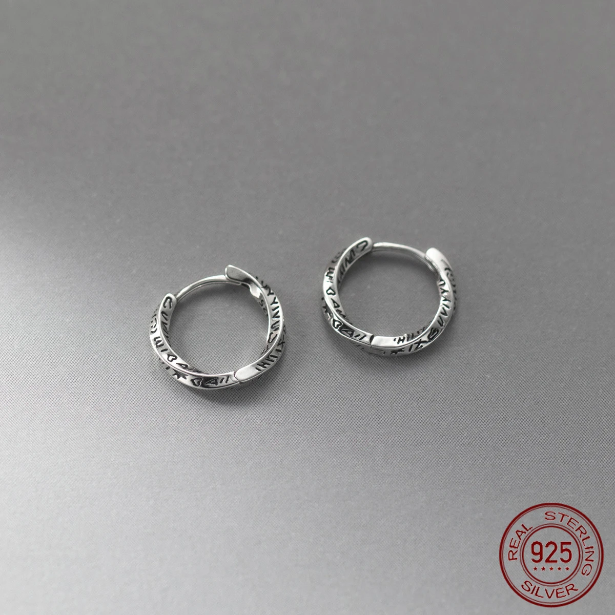 La Monada 1.5cm Woman Hoop Earrings Silver 925 Retro Twisted Geometry Fine Jewelry 925 Sterling Silver Earrings For Women Hoops