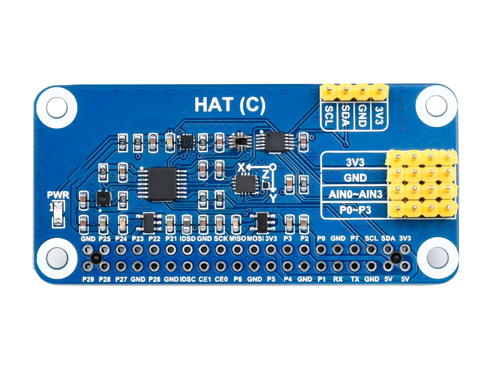 

Sensor expansion plate C type with 10 axis (gyroscope/acceleration/magnetometer) barometer/color recognition /ADC