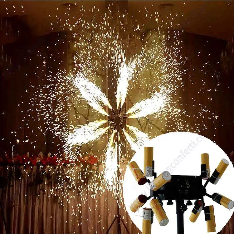 

Ignition Remote Control Stage Spark Cold Fountain Dual Electric Windmill Spark Ignition System Suitable for Parties and Weddings