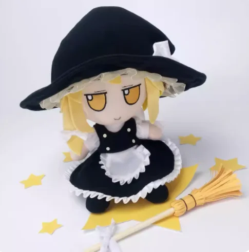 Figura bonita de Anime TouHou Project Kirisame Marisa, Cosplay, chica sentada, almohada Kawaii, regalos