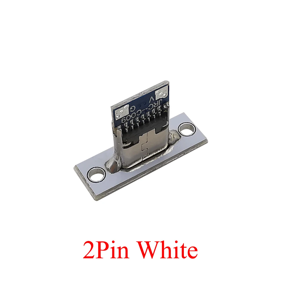 1/6/10Pcs USB Typ C Buchse mit Befestigungs Platte 2P 4P 6 Pin DIY Reparatur Typ-C USB Jack Buchse Lade Port