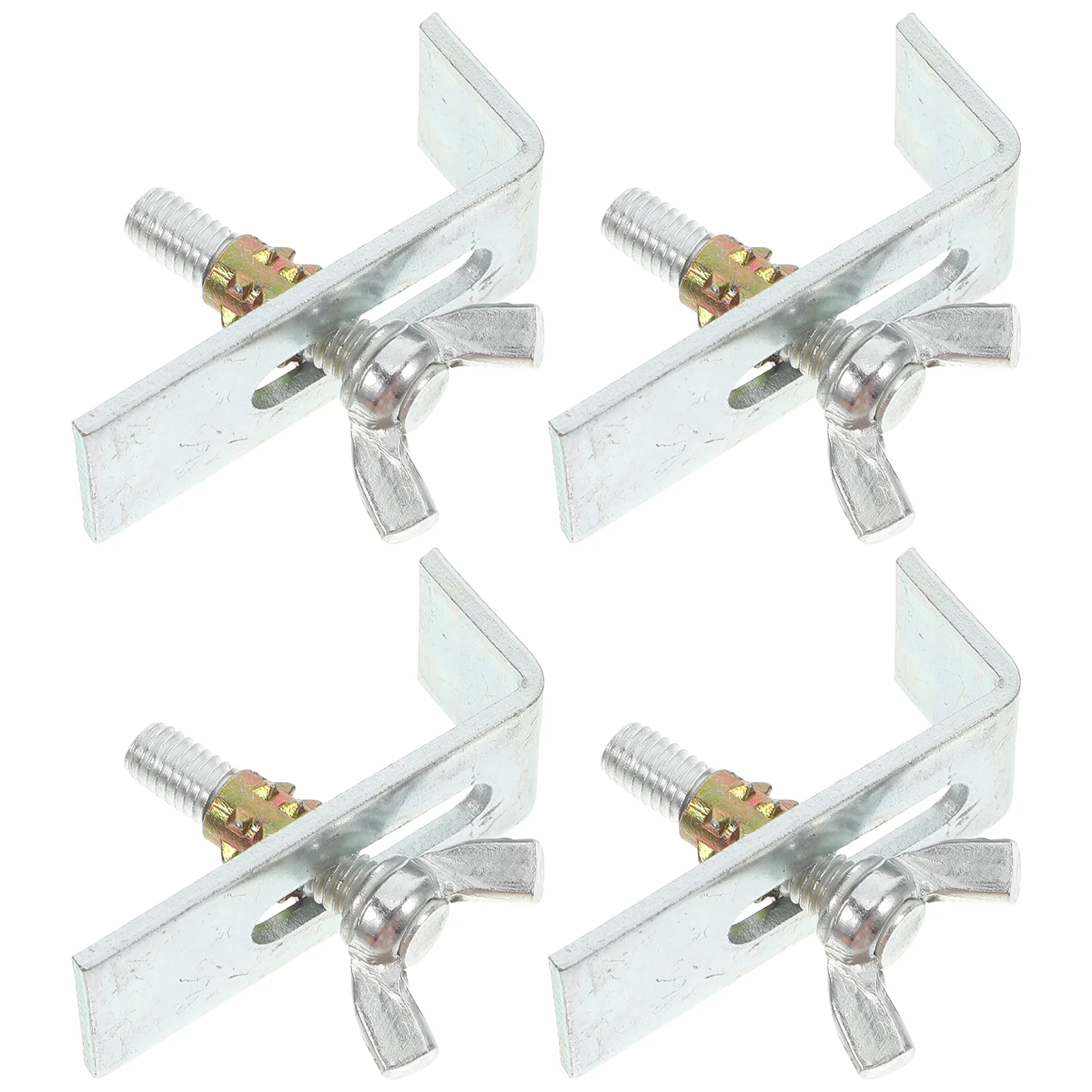 4 Pcs Stainless Steel Mounting Brackets Undermount Basin Support Bathroom Sink Fasteners Kitchen Faucet Parts Kitchen Sink
