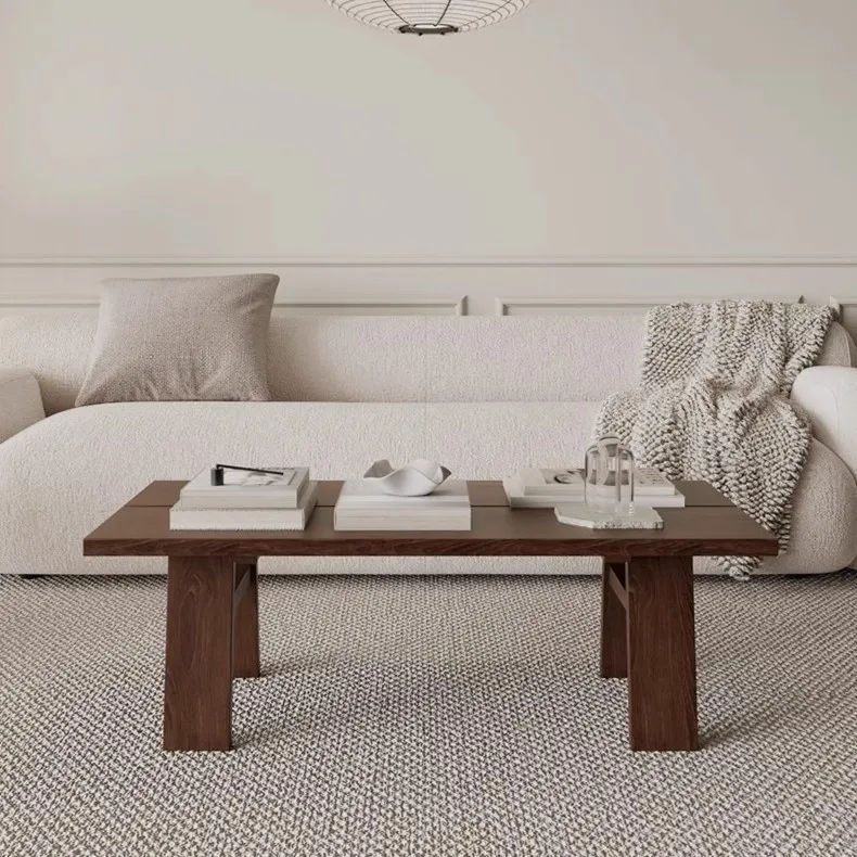 Picture 5: Retro old solid wood simple wabi wind living room log tea table in the ancient style B & B ash wood