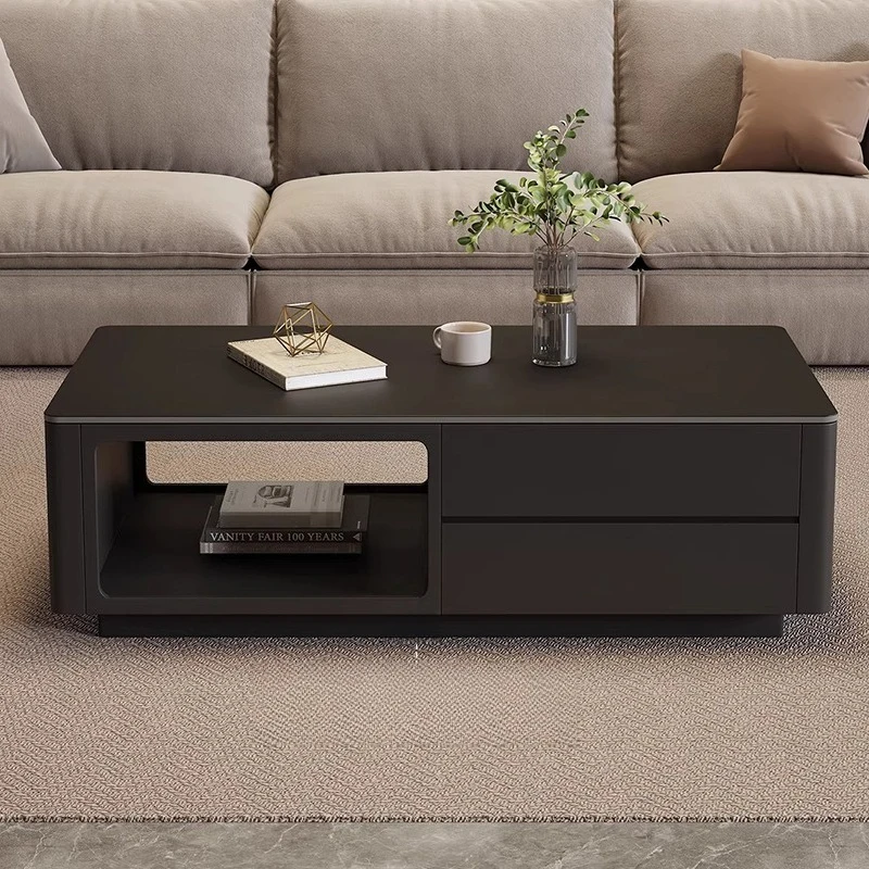 Modern Design Coffee Tables Storage Legs Metal Low Mesa Lateral Coffee Tables Nordic Furniture Neat Mesa De Centro Furnitures