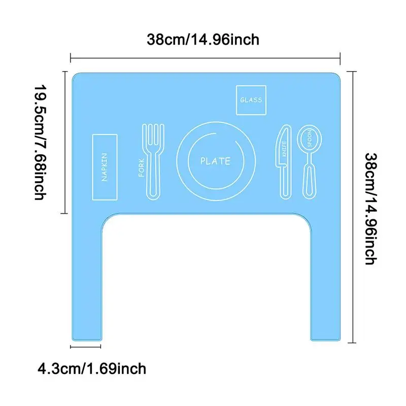 높은 의자용 플레이스매트, 미끄럼 방지 실리콘 식품 매트, 높은 의자 트레이 액세서리, 식품 등급 식기 세척기, 야외 사용 안전