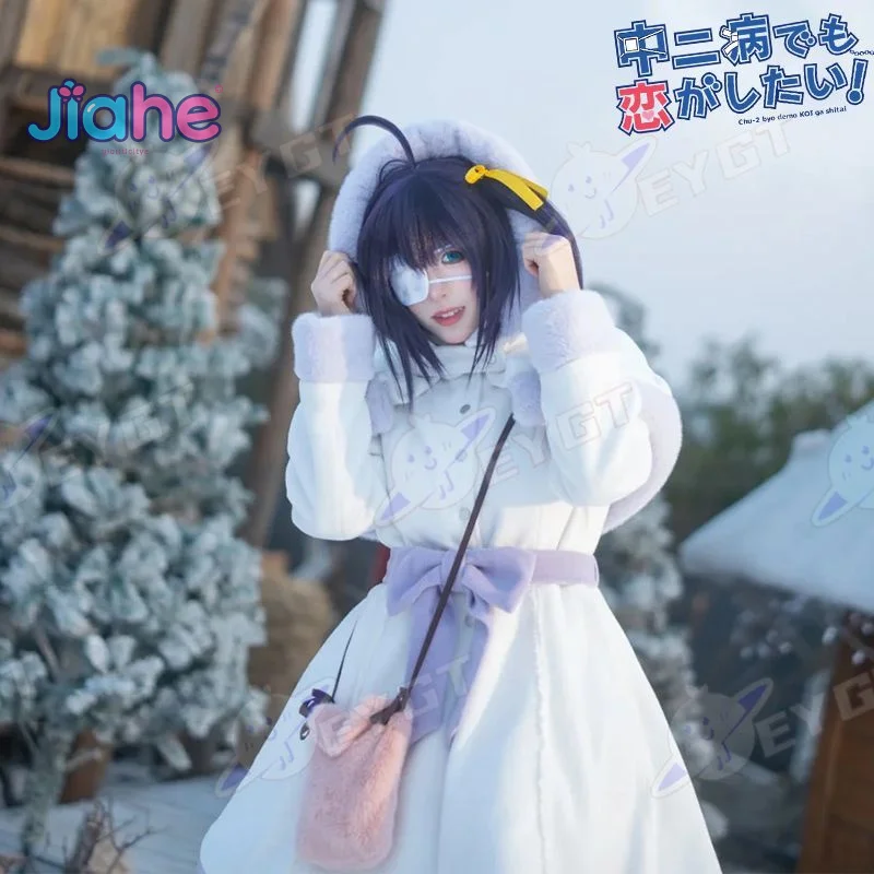 

Takanashi Rikka аниме Love Chunibyo Other Delusions косплей костюм милое теплое зимнее пальто для девочек Хэллоуин карнавальная новая форма