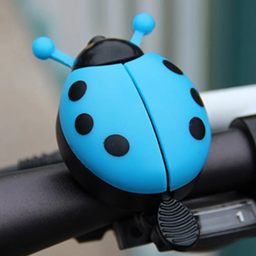 

2Pcs Bicycle Bell Ladybug Cycling Accessories Kids Small Size Loud Crisp Durable Plastic Metal Easy Install Gift Bike Horn