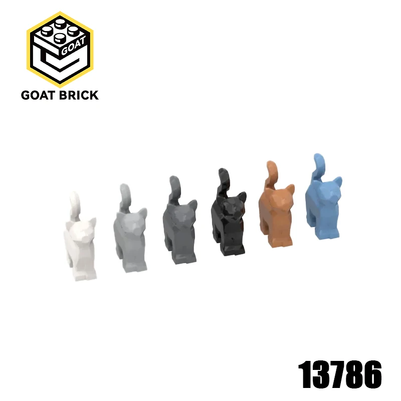 10 szt. Części MOC 13786 Kocia Kostka Kompatybilna z Klockami DIY Zestaw Budowlany Cząsteczki Puzzle dla Dzieci Zabawka Edukacyjna Prezent