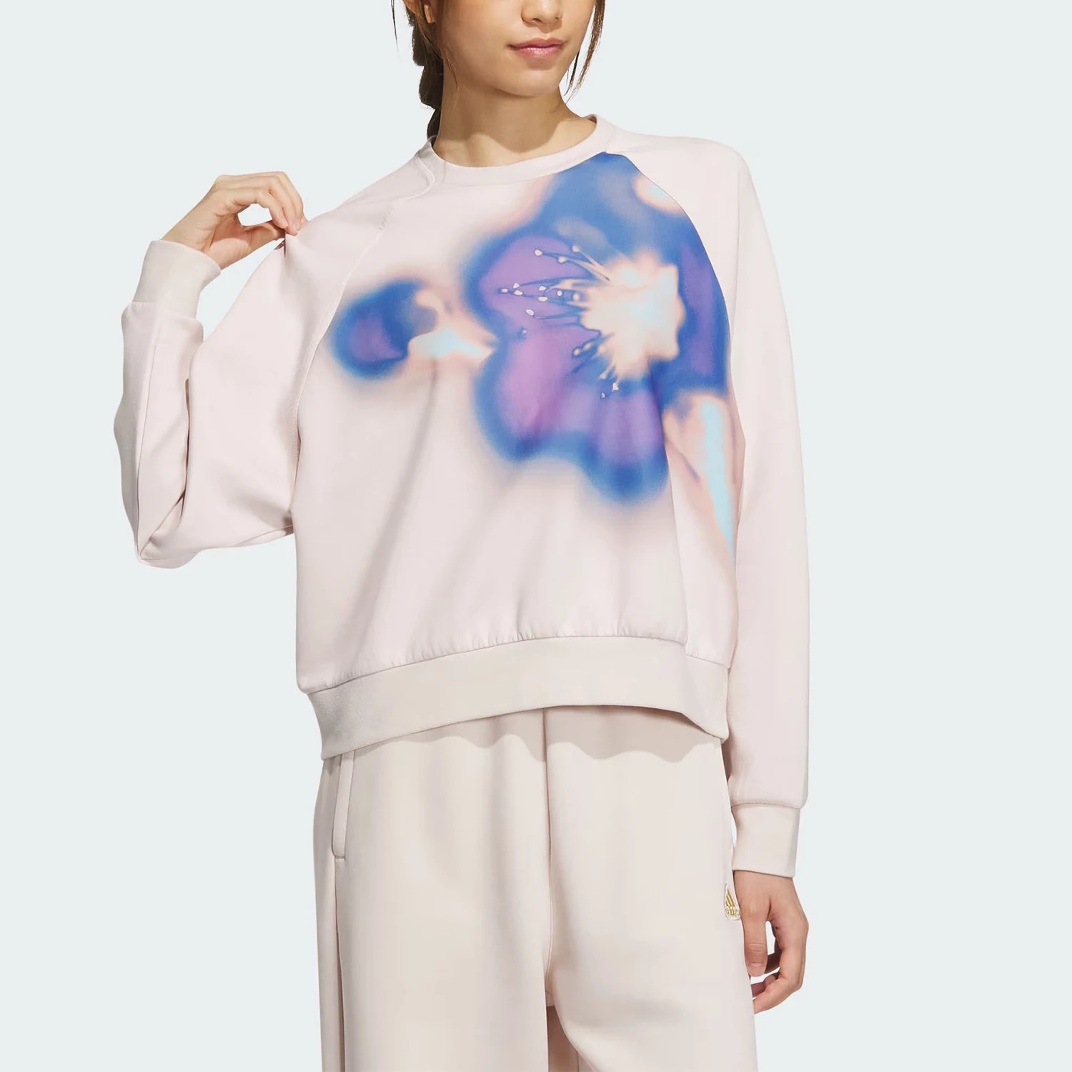 

Adidas Originals New Women's Round Neck Sport Pullover Hoodie IM8988