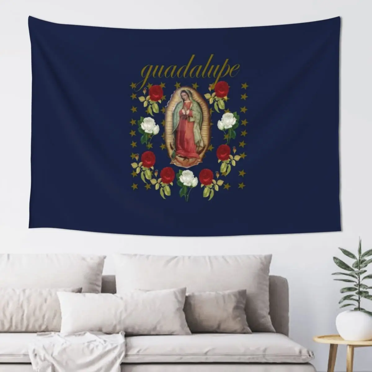 

VIRGEN DE GUADALUPE MI MORENITA Tapestry Wall Art Wall Deco Wall Decoration Tapestry