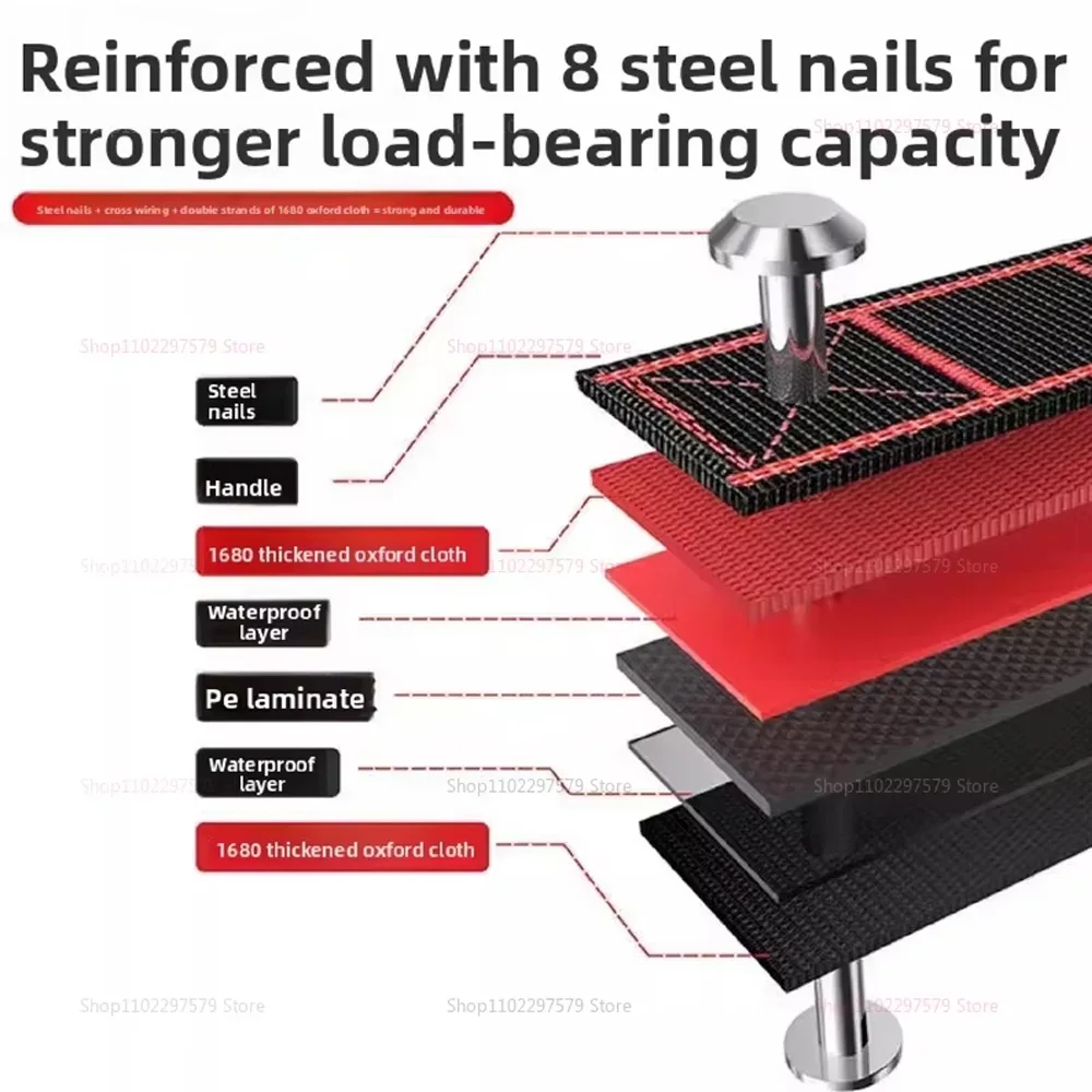 1680D Oxford Cloth Tool Bag Professional Electrician Wrench Waterproof Working Multifunction Organizing Storage Tool Bag