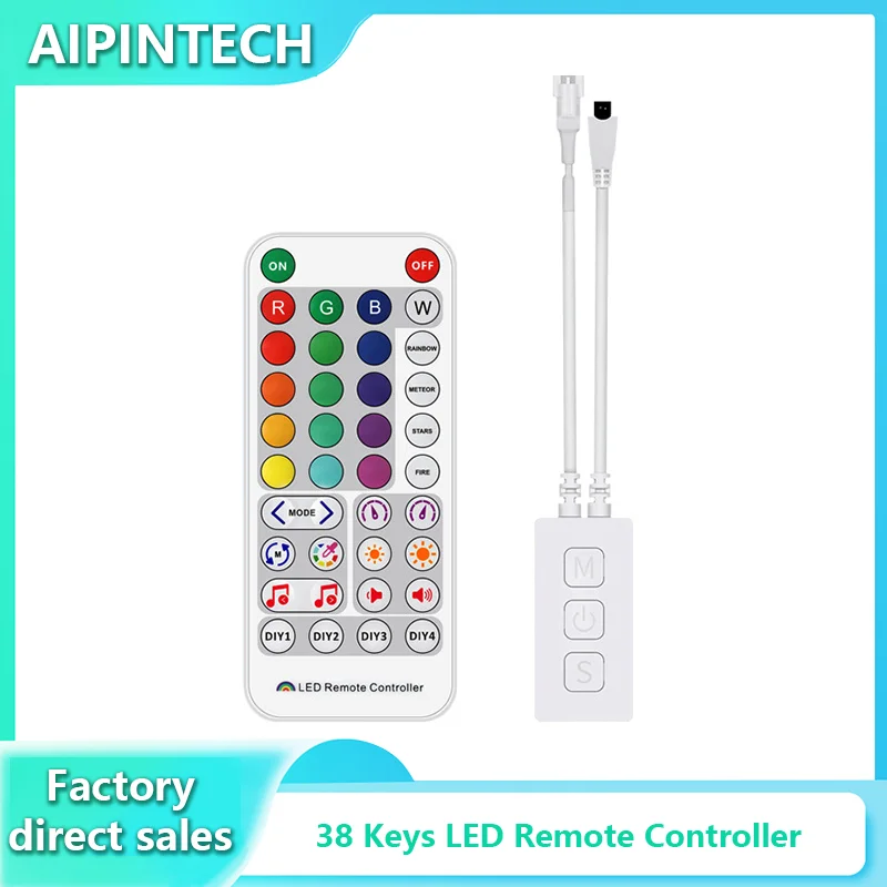 SP511E WiFi Music LED Controller WS2812b WS2811 Addressable Pixel Rgbic LED Strip Dual Output Alexa Smart Voice APP Controller