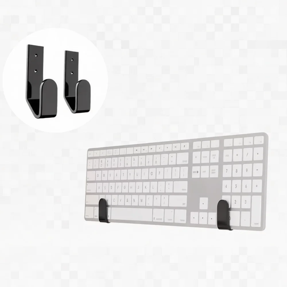 Wall Mount Keyboard Holder Acrylic Mechanical Display Rack Modern Minimalist Organizer For Gaming Room Setup