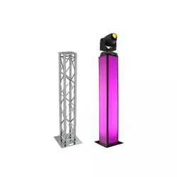 Treliça quadrada de alumínio para eventos, torre do fardo, totem, iluminação do DJ, 1 m, 3,28 ft, 2 PCes