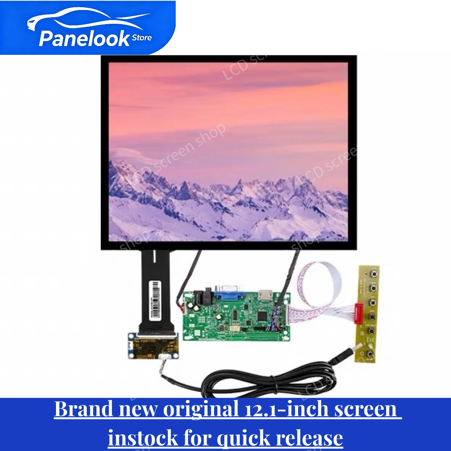 Brand-New, Genuine 12.1-inch IPS Wide-Viewing-Angle LCD Screen PV121X0M-N10
