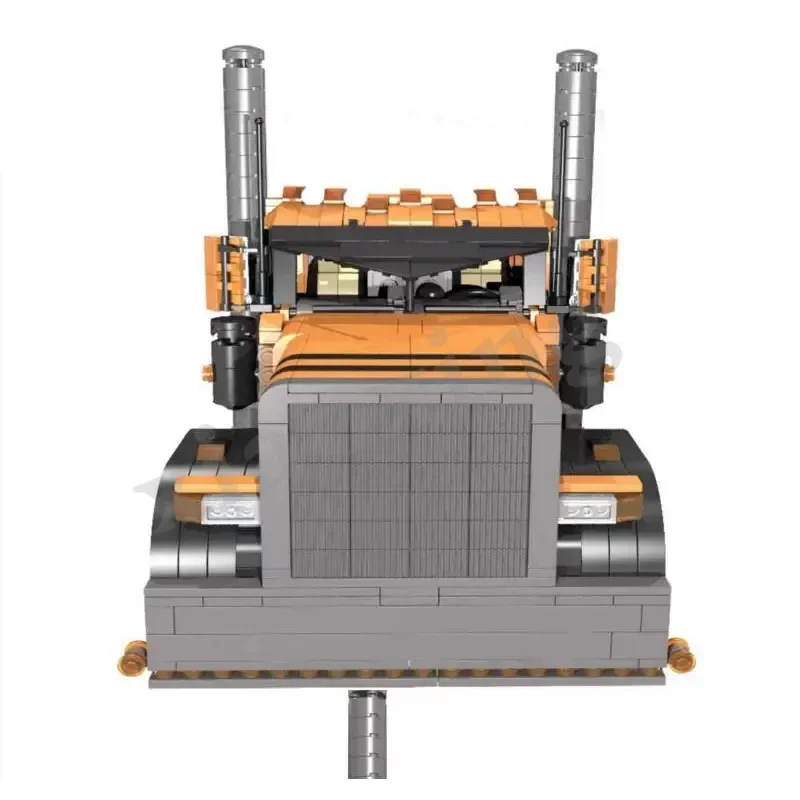 Classic MOC-4533 Building Block Half Truck Front 1778PCS Spliced Building Block Model Adult and Children\'s Birthday Toy Gift