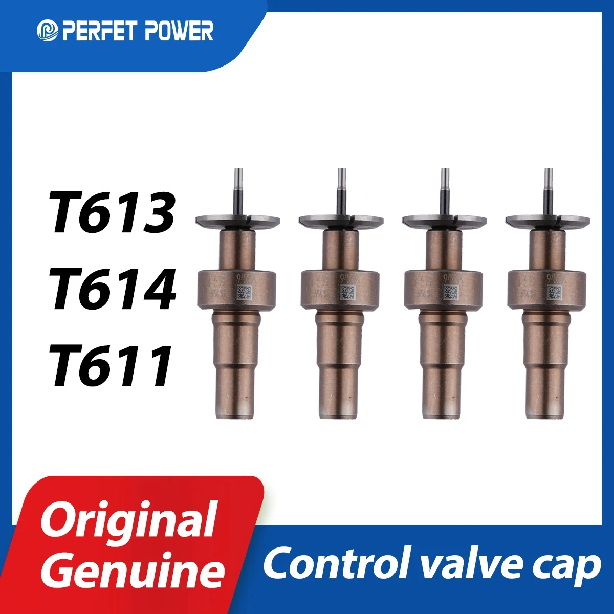 

4PCS T613 T614 Valve Cap for F00VC01504 Control Valve and 0445110414, 0445110511 Fuel Injector Origianl Genuine