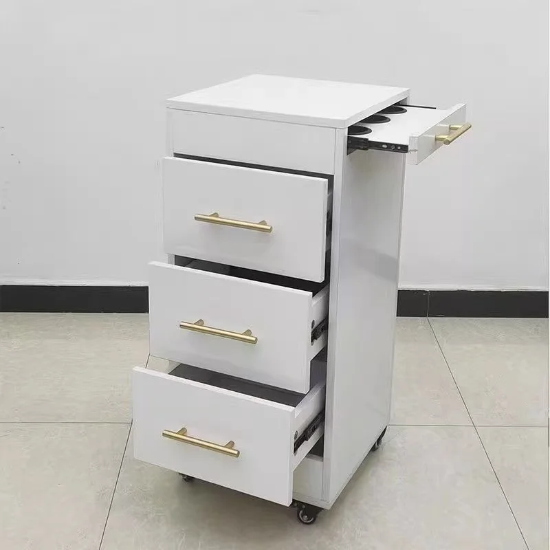 #Multi-Purpose Luxury Foldable Stainless Steel Salon Tool Cart Storage Cabinet And Modern Mirror Stand For Hair Salon Barber Sho