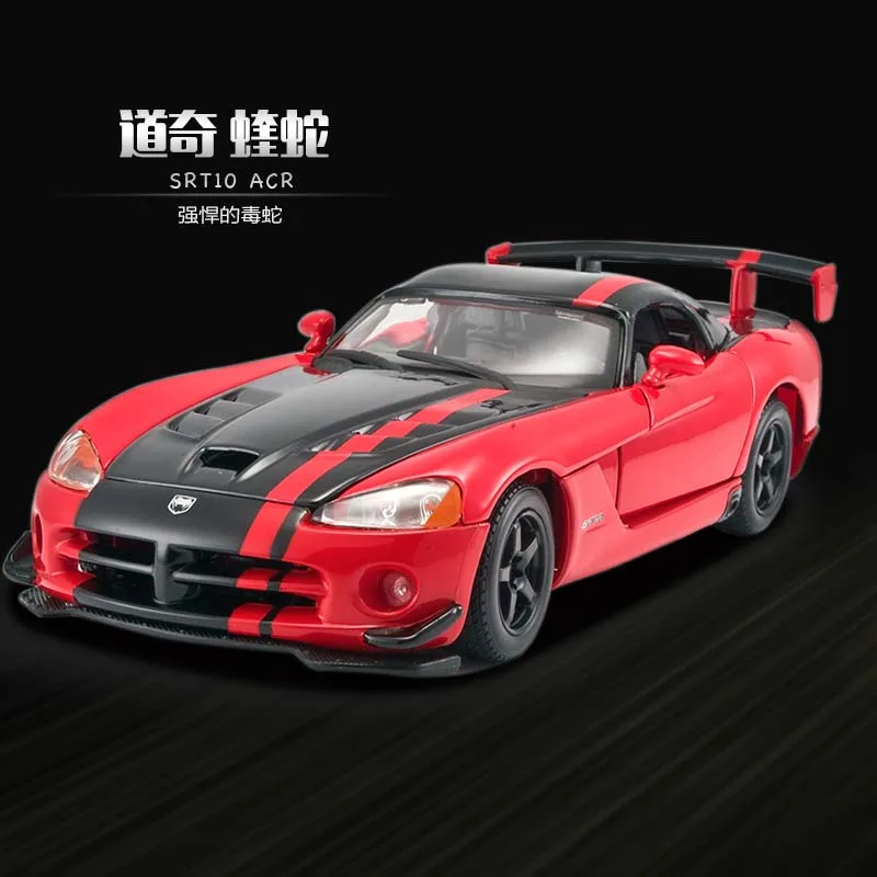 Bburago 1:24 Dodge Viper SRT 10 ACR Alloy Car Model Toys Die-cast Car Model Decoration Miniature Car Collectible Gift Wholesale