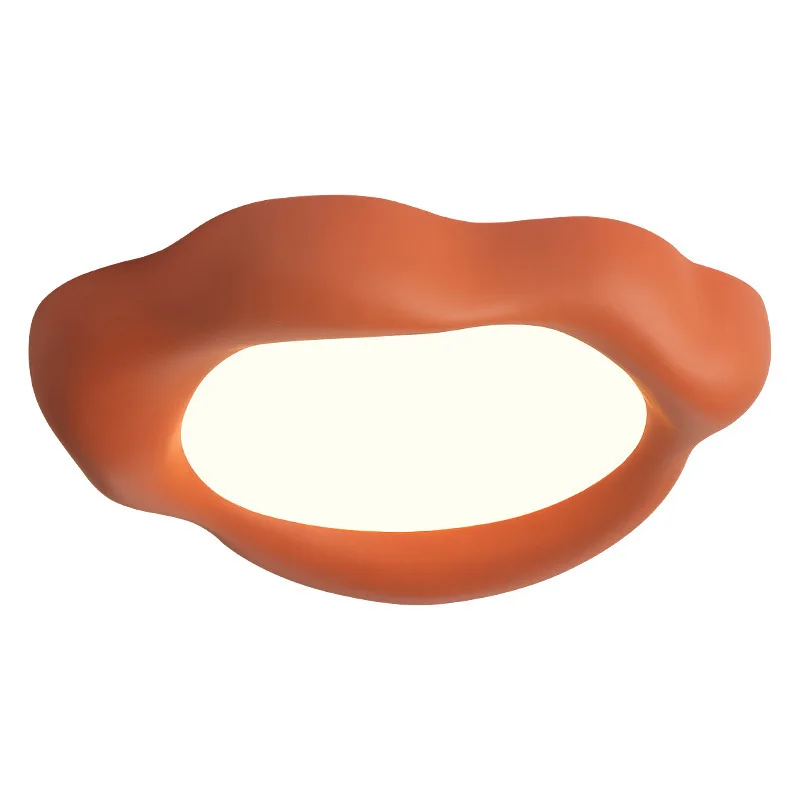 Ceiling light cream new three-color variable eye protection resin light for master bedroom