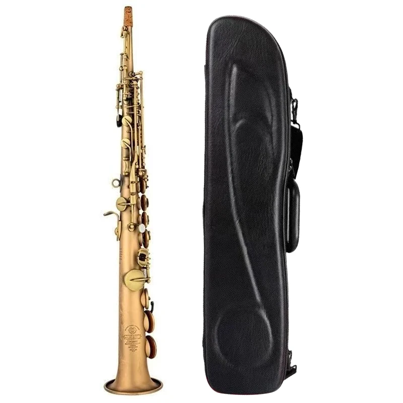 French Mark 6 Straight-Tube Alto Saxophone, Antique Polished Version (with complete case, mouthpiece, and accessories)