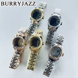 BURRYJAZZ 26mm NH05 NH06 Watch Case Silver Gold Rose Gold Stainless Steel Case With Sapphire Crysta Waterproof