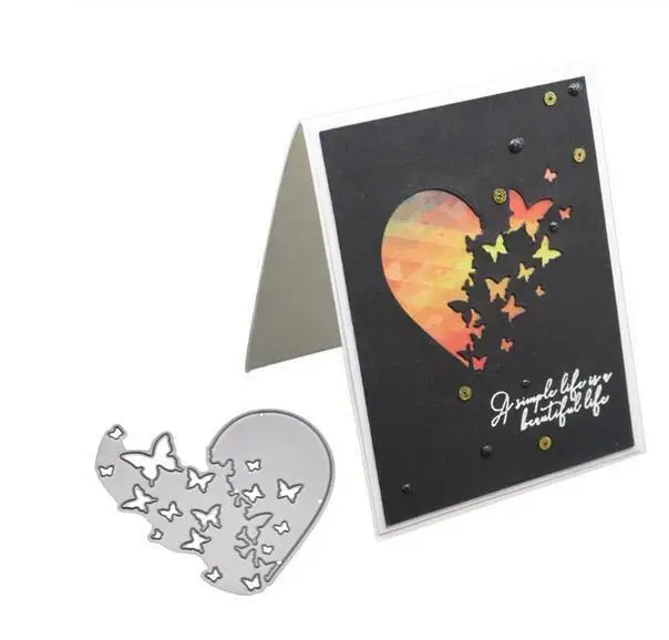 Love Heart Metal Cutting Dies Stencil DIY Scrapbooking Album Paper Card Template Mold Embossing Craft Decoration