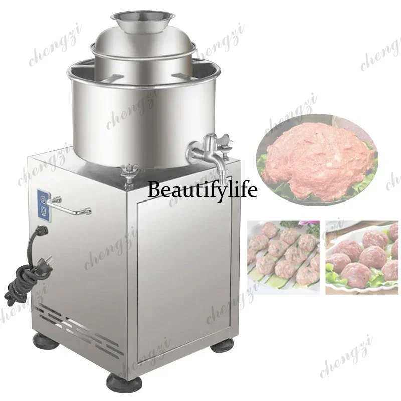 AB AB02  High Efficiency Meatball Beating Machine Fish Meatball Beater Meat Paste Mixer For Meat Ball Making